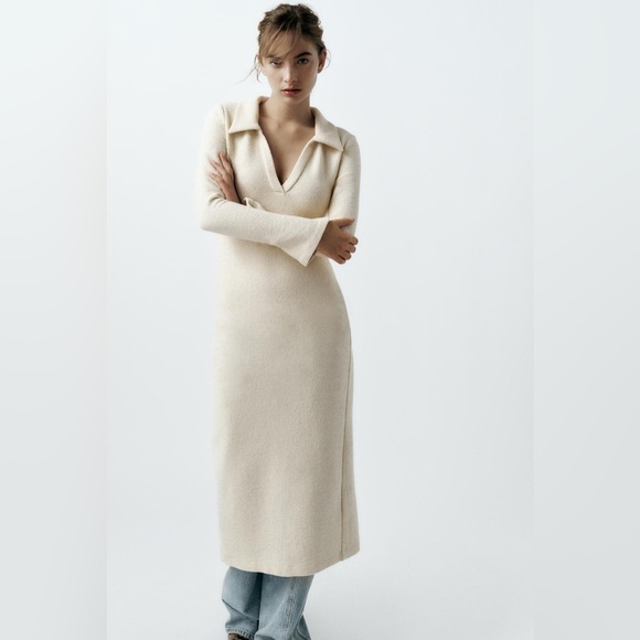 Zara Dresses & Skirts - Zara boucle long sleeve dress
